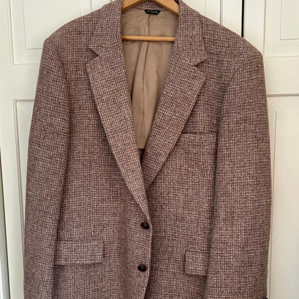 Men's vintage Harris tweed 100% Scottish wool sports jacket